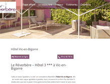 Tablet Screenshot of hotellereverbere.com